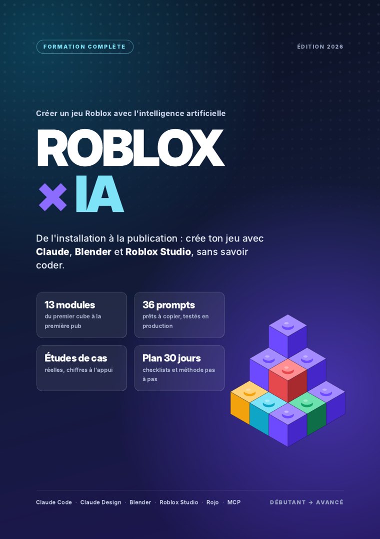 Couverture de la formation Roblox × IA